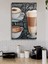 Cafe Kahve Büfeler Için Abstract Trend Dekoratif Kanvas Tablo Tablolar 2