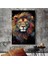 Renkli Aslan Lion Hd Kanvas Tablo Ev-Ofıs/002-E 1