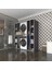 Kenzlife çamaşır-kurutma makinesi dolabı sadra gri 187*170*60 çekmeceli raflı banyo 1