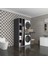 Kenzlife çamaşır-kurutma makinesi dolabı gutas sol gri 187*120*60 çekmeceli banyo 1