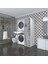 Kenzlife çamaşır-kurutma makinesi dolabı gutasmdf sağ byz 187*120*60 çekmeceli % 100 FULL MDF 1