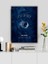 The Moon Tarot Kartı Özel Tasarım Dijital Baskı Tarot Ay Kartı Dekoratif Kanvas Tablo 4