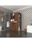 Kenzlife çamaşır-kurutma makinesi dolabı biruni cvz 187*110*60 çekmeceli raflı banyo 1