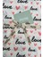 Love Yazılı Kalp Desenli Çift Kat Müslin Kumaş / Dry - 88 2