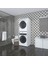 Kenzlife çamaşır-kurutma makinesi dolabı avi sennamdf byz 187*070*60 çekmeceli % 100 FULL MDF 1