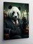 Kanvas Tablo Takım Elbiseli Panda 1