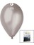 GM-110-38 Metalik - Gümüş Balon 11'' - 28CM - 100 Parça (4767) - Lisinya 1