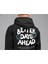 Better Days Ahead Özel Tasarım Baskılı Kalın Pamuklu Oversize Siyah Sweatshirt 2