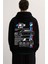 Bmw E30 Ön ve Sırt Baskılı Siyah 3 Ip Kalın Kumaş Sweatshirt Hoodie 3