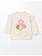 Lcw Baby Bisiklet Yaka Uzun Kollu Baskılı Kız Bebek Sweatshirt ve Tayt 2'li Takım 2