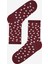 Dotted 3lü Bordo Çok Renkli Soket Çorap 4