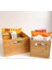 Bambu 2 Li Organizer,bambu Düzenleyici Ekmek Sepeti Meyvelik 1