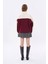 Renk Bloklu Yazılı Oversize Sweatshirt Bej 5