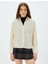 5WAK60094EW 002 Ekru Kadın Dokuma Uzun Kollu Gomlek 3