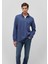 Mavı M0S10252-87737 Oceana Erkek Regular Yarım Fermuarlı Modellı Sweatshırt 2