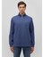 Mavı M0S10252-87737 Oceana Erkek Regular Yarım Fermuarlı Modellı Sweatshırt 3