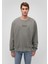 Mavı M0S10248-85485 Soluk Koyu Yesıl Erkek Loose Bısıklet Yaka Modellı Sweatshırt 3