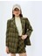 5WAK00332EW 8c5 Hakı Ekose Kadın Outerwear Mont 1