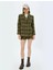 5WAK00332EW 8c5 Hakı Ekose Kadın Outerwear Mont 2