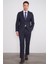 9554 Altınyıldız Sivri Yaka Çift Yırtmaçlı Slimfit Takım Elbise Lacivert 2