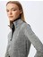 5WAK10029NK Grm Grı Melanj Kadın Elastan Outdoor Sweatshırt 1