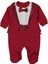 Erkek Bebek Bordo Papyonlu Smokin Ceketli Tulum - 1013655 1