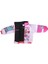 Kız Çocuk Pembe Monster Baskılı Cepli Fermuarlı Şişme Mont - 1011647 2