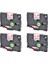 Kardeş P-Touch Tz TZE-232 PT-H100 Etiket Makinesi Için Kırmızı Beyaz Maymun 4pk (Yurt Dışından) 1