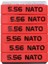 Kırmızı-Siyah 6'lı Paket Aolamegs Nato Dergi Kapak Lastik Bantları - Magazin Kimlik Etiketleri - Açık Mavi (Yurt Dışından) 1