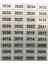 1001'DEN 2000'E Kadar Sayı Arka Arkaya Sıralı Numaralandırma Etiketi, Siyah Gümüş Etiketler (Yurt Dışından) 2