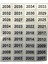 1001'DEN 2000'E Kadar Sayı Arka Arkaya Sıralı Numaralandırma Etiketi, Siyah Gümüş Etiketler (Yurt Dışından) 3