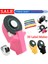 Pembe- 2 Bantlı Etiketleme Makinesi El Yapımı 3D Etiket Makinası Daktilo Yazıcı Kabartma Dıy Makinesi Rulo Ücretsiz 2 Bant Ile (Yurt Dışından) 2