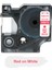 45015 Beyaz Üzerine Kırmızı Stil 12 mm Dymo D1 Etiket Makinesi ile Uyumlu Bant mm - Türkçe (Yurt Dışından) 1