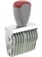 Ofis 10 Bant 5mm x 3mm Kauçuk Numaralandırma Damgası Gri Kırmızı Ad (Yurt Dışından) 1