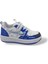 Siyah Beyaz Sax Mavi Bantlı Çocuk Spor Ayakkabı 1