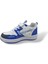 Siyah Beyaz Sax Mavi Bantlı Çocuk Spor Ayakkabı 3