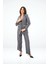 Kadın Biye Detaylı Blazer Ceket Takım 0120-25 4