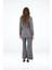 Kadın Biye Detaylı Blazer Ceket Takım 0120-25 5