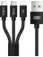 EC-IMC015 1.2m 3in1 USB To Type-C / Lightning / Micro Hızlı Şarj Kablosu - Siyah 1
