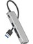HUB12 Tak Çalıştır 40CM 4 Adet USB 2.0 ve 1 Adet Type-C Çıkışlı USB Çoklayıcı - Gri 1