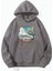 Afro Giyim  Totoro Anime Baskılı Oversize Hoodie 1