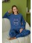 6011 Lacivert Kadın Pijama Takımı 1
