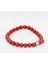 Kırmızı Turkuaz Doğal Taş Bileklik 3