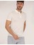 Erkek Beyaz Slim Fit Polo Yaka Merserize Tişört 50262665-VR013 2