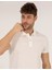 Erkek Beyaz Slim Fit Polo Yaka Merserize Tişört 50262665-VR013 3