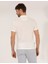 Erkek Beyaz Slim Fit Polo Yaka Merserize Tişört 50262665-VR013 5