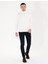 Erkek Ekru Slim Fit Yarım Balıkçı Yaka Basic Triko Kazak 50276161-VR019 4