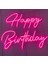 Neon LED Tabela Dekoratif Aydınlatma -Happy Birthday, 60X48CM- 1