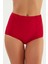 2512 Koyu Kırmızı Yüksek Bel Bikini Altı 1