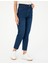 Kadın Koyu İndigo Mom Fit Jean Pantolon 50284090-VR089 2
